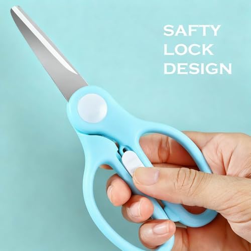 Versatile Stainless Steel Kitchen Scissors with Storage Box - Multi-Purpose Food Shears for Meat, Vegetables & Noodles (Blue) - color: Blue
