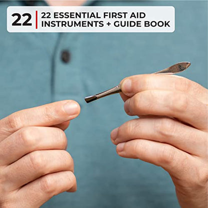 Thrive Mini First Aid Kit - Waterproof Rip-Stop Travel First Aid - Compact Hiking Supplies & Safety Kit - for Home Medical Use - 66 Piece Set, Pouch - style: 66 Piece - Pouch