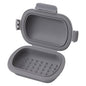 Silicone Travel Soap Case – Leakproof Bar Soap Holder with Lid, Shatterproof Soap Container for Bar Soap & Shampoo Bars, Travel Essentials for Camping, Gym, Hiking – 2026 Version Grey 1 Pack - color: Grey