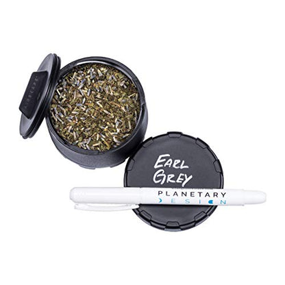 BruTrek® by Planetary Design CarGo Can, Stainless Steel Storage Container, Magnetic Bottom, Airscape® Inner Lid Keeps Grounds Fresh, On The Go Store Herbs Coffee Spices Tea and More | 4 fl.oz