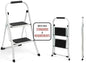 Simpli-Magic 2-Step Ladder, 350 LBS Capacity Folding Step Stool – Anti-Slip Wide Steps & Handgrip – ANSI Certified Lightweight & Durable Steel Stepping Stool for Kitchen, Home, Office & Garage - style: 2025