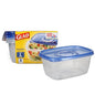 Glad Food Storage Containers - Deep Dish Container - 64 Ounce - 3 Containers - size: 3 Count (Pack of 1), style: Rectangle