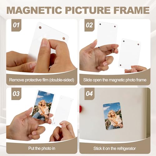 2 Pack Hanging Photo Display with Clips, Boho Wooden Bead Garland Wall Decor, Collage Picture Frame String with 9 Clips for Bedroom Living Room Dorm Office, Christmas Birthday Gifts for Teen Girls