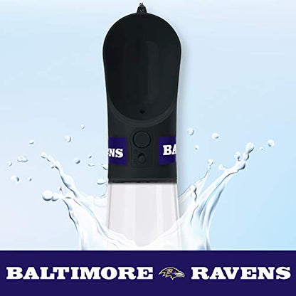 Dog Water Bottle. NFL Baltimore Ravens PET Water Bottle. Best Cat Water Bottle. Water Fountain Dispenser for Dogs & Cats. - color: Baltimore Ravens