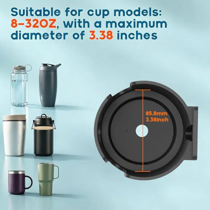 Multi-Size Wall Mount Cup Holder, Beer/Can/Drink/Wine Bottle Holder, Can Hold Mugs for Cars, Trucks, RVs, Vans, Boats
