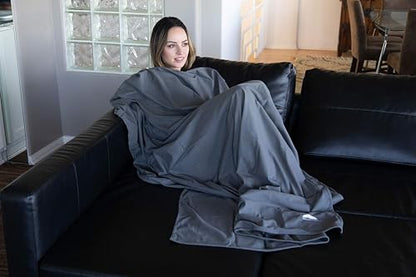 BlueHills Ultra Compact Travel Blanket Pillow in Portable Bag Case Soft 70 X 56 with Strap Backpack Clip Premium Cozy Soft Compact Pack Large Blanket for Airplane Flight Layover Grey - Gray C002 - color: C002-gray