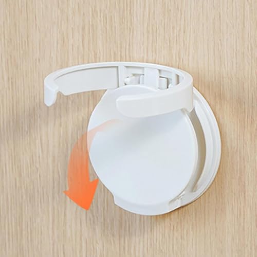 Wall Mounted Foldable Mug Holder, Adjustable Diameter Stable Car Cup Holder, Portable Coffee Cup Organizer for Trucks, Rvs, Vans, Boats, Campers, Caravans, Kitchen Storage (White) - color: White