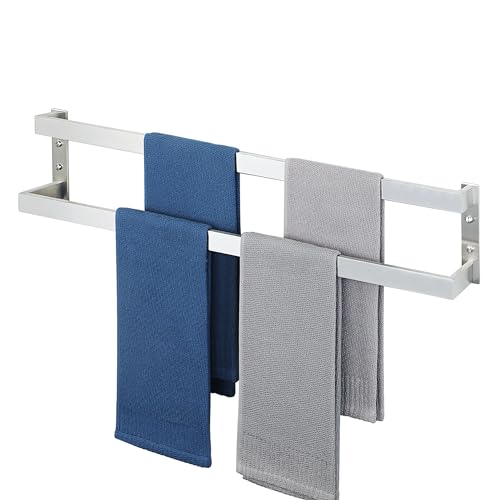 Alise Double Towel Bar, 32" Towel Racks for Bathroom Wall Mounted SUS304 Stainless Steel, Quick Drying Bathroom Towel Holder, Long Heavy Duty Towel Hanger, Brushed Nickel - color: Brushed Nickel, size: 32-inch