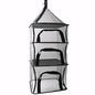 Desy & Feeci Camping Dry Net-4 Layer Outdoor Hanging Foldable Drying Rack, Camping Organizer Mesh Dryer Storage for Home Picnic BBQ Tableware/Dishes/Food/Vegetables/Fruit/Clothing (Black-Rectangle) - style: Black-Rectangle