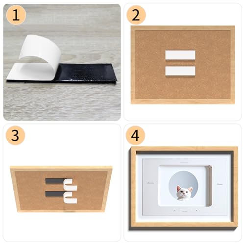 BKSAI 12 Sets 1x4 Hook & Loop Strips with Adhesive, Heavy Duty Hook and Loop Tape Sticky Back for Home, Office, Workshop