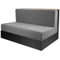 Tlswshsy RV Dinette Cushion Covers-Stretchable Loveseat Sofa Furniture Protector -Elastic Camper Cushion Slipcoversfor RV Camper Car Bench (Grey) - color: Grey