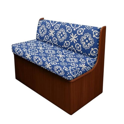 RV Dinette Cushions Covers Includes 1 Backrest Covers & 1 Bench Covers, Waterproof Stretch RV Sofa Seat Slipcovers, Replacement Seat Cover for RV Camper Travel Trail Couch - color: Blue Mandala