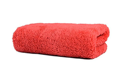 CARCAREZ Microfiber Car Wash Drying Towels Professional Grade Premium Microfiber Towels for Car Wash Drying 450GSM 16 in.x 16 in. Pack of 6 (6 Pack, Red) - color: Red