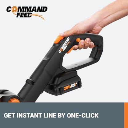 Worx 20V 12" Cordless String Trimmer, 360 CFM Leaf Blower & 22" Hedge Trimmer Combo, 2 Batteries & Charger Included, WG931 - style: 12" Trimmer & 360 CFM Blower & 22" Hedge Trimmer