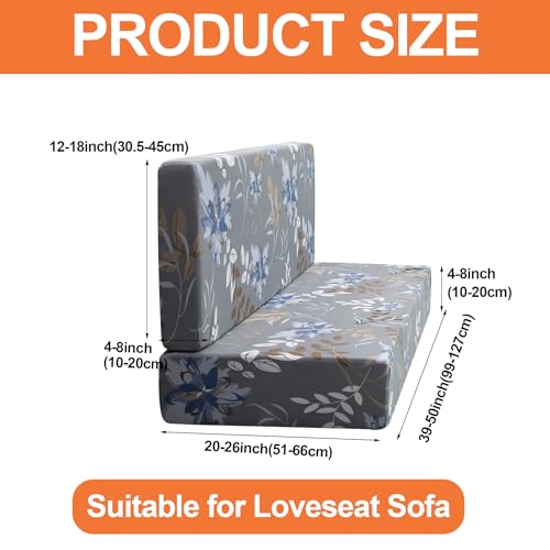 FUANGUI RV Dinette Cushion Covers - Stretch Camper Cushion Booth Seats Replacement - Washable Sofa Furniture Protector (A3, 2 Bench & 2 Backrest Covers) - color: A3