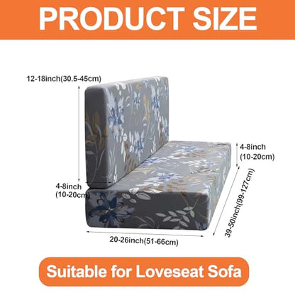 FUANGUI RV Dinette Cushion Covers - Stretch Camper Cushion Booth Seats Replacement - Washable Sofa Furniture Protector (A3, 2 Bench & 2 Backrest Covers) - color: A3