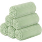 Buryeah 6 Pcs Flannel Throw Blanket Bulk 50 x 60 in Sleepover Blanket Outdoor Wedding Throw Lightweight, Oeko-tex Standard 100 Certified for Sofa Homeless Gifts (Mint) - color: Mint