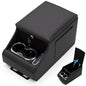 UTV Center Console Between Seat Organizer for Polaris Ranger 1000/XP/Crew 2017-2026, for Ranger XP 900/Crew 2013-2019 Seat Armrest Storage Box with Phone Holder& Dual Cup Holders with Locking - size: UTV Center Console