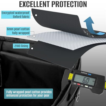 LIWSHWZ Patrol Bag Law Enforcement,Police Gear Bag for Car Front Seat Organizer with 15.6” Laptop Layer and Cup Holders,Multiple Compartments Police Duty Bags Fit Vehicle Passenger Seat - size: 17.32" L x 9.05" W x 11.4" H
