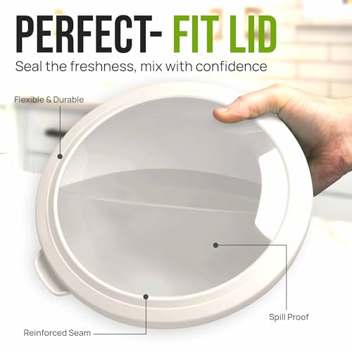 Zulay Kitchen 12 Piece Plastic Mixing Bowls with Leak-Proof Lids Set - Microwave and Freezer Safe Kitchen Mixing Bowls for Preparing, Serving and Storing - Large Nesting Bowls (Navy Ombre) - color: Navy Ombre