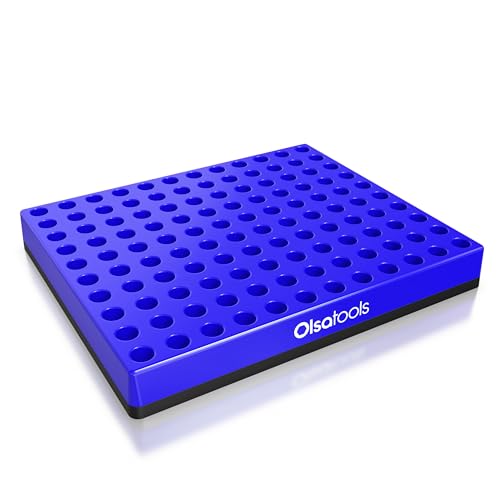 Olsa Tools Extra Large Hex Bit Organizer - Magnetic Base Tool Organizer - Screwdriver Bit Holder for Shop and Garage - Durable Construction - Professional Grade (Blue, XL - 1pc) - Part 1783 - color: Blue, size: XL - 1pc