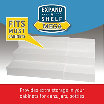 Dial Industries 3 Tier Adjustable Canned Goods Shelves for Kitchen Cabinet and Pantry Organization, Mega - size: Mega