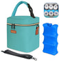 Mancro Breastmilk Cooler Bag with Ice Pack, Insulated Baby Bottle Tote Bag Fits up to 6 Bottles of up to 9 Ounces, Baby Bottle Bag for Nursing Mothers, Green - color: Green