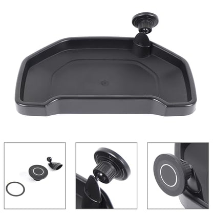 Black ABS Car Center Console Dash Table Storage Tray Fit for Toyota Tundra 2014-2021 Instrument Organizer Phone Holder Cradle Accessories (with Mobile Phone Holder(C)) - style: With Mobile Phone Holder(C)