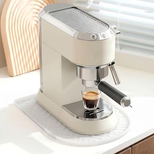 Silicone Coffee Mat,15.8"x 11.8"in Bar Mat for Countertop,Heat-Resistant,Non-Slip,Leak-Proof,Fit for Coffee Maker/Espresso Machine-Translucent - color: Translucent, size: 15.8" x 11.8"