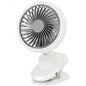 Portable Oscillating Desk Clip on Fan,10000mAh USB Rechargeable,Small Personal Fans,6-Inch Quiet,5Speed Strong Wind,Sturdy Clip,for Office/Bedroom/Room/Camping/Travel/Tent/Stroller.White