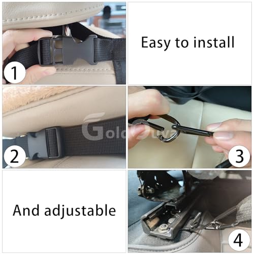 Car Dog Net Barrier, 21 x 21 in Adjustable Mesh Obstacle Car Dog Barrier Net Car Back Seat Pet Fence Car Pet Isolation Protective Network, Easy to Install and Clean