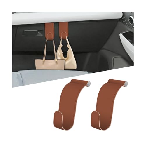 Bittwee Car Co-Pilot Glovebox Hooks, 2PCS Anti-Scratch Vehicle Passenger Seat Storage Hanger for Handbag Purse Umbrellas, Auto Interior Organizer, Universal for SUV Sedan Truck(Orange) - color: Orange/2PCS