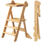 COSYLAND Foldi Foldable Toddler Kitchen Stool - Adjustable Height Toddler Standing Tower with Net & Safety Feet, IF Award-Winning Wooden Learning Step Tower for Kids Ages 18M-6Y, Natural - color: Natural