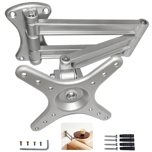 Bedside Shelf Wall Mounted Side Table Folding Brackets,Floating Nightstand Retractable Folding Hinges,Wall Mount Tea Table Bracket,Suitable for Living Room,Bedroom,Study,Bathroom,etc