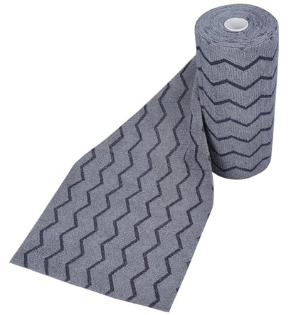 Microfiber Cleaning Cloths Roll 50-Pack Reusable Paper Towels for Car Wash Supplies Ultra Absorbent Kitchen Dish Rags House Window Cleaning Cloths Lint Free Tear Away (Navy Blue Wave Pattern) - color: Navy Blue Wave Pattern