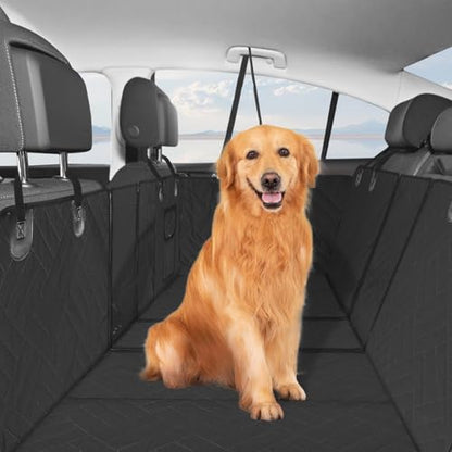 MIROZO Back Seat Extender for Dogs,Dog Car Seat Covers,600D Heavy Duty Seat Cover for Dogs,Scratch Proof Nonslip Durable Soft Back Seat Covers for Cars Trucks and SUVs,5 fold Boar Bottom - size: 5-fold For Full Size Truck / Full Size SUV