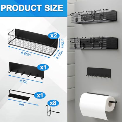 Maxdot 2 Pack Small Magnetic Storage Bins for Pellet Smoker Grill, Grill Caddy with Paper Towel Holder and Hooks, BBQ Organizer Accessories for Most Pellet Grills - style: 2 Small Bins Set