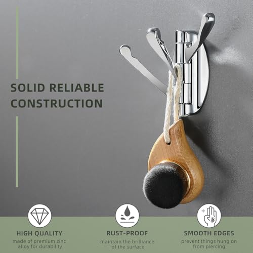 Angle Simple Bathroom Towel Hook Swivel, Metal Hand Towel Hook for Wall, Foldable Robe Coat Hanger, Chrome - color: Chrome, size: 1 Pack