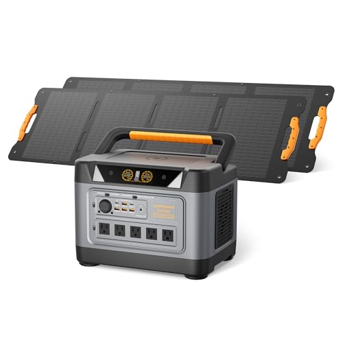 UDPOWER S1200 Solar Generator with 240W Panel, 1200W (Surge 1800W) UPS, UL2743, for Home RV Emergency, Fast Solar Charging - style: Bundle(S1200+240W)