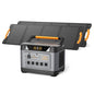 UDPOWER S1200 Solar Generator with 240W Panel, 1200W (Surge 1800W) UPS, UL2743, for Home RV Emergency, Fast Solar Charging - style: Bundle(S1200+240W)