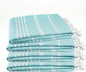 Cotton Turkish Beach Towel with Towels Oversized 36"x72" Pool Absorbent Extra Large Quick Dry Sand Travel Towel (Aqua Satin, 4 Pack) - color: Aqua Satin, size: 4 Pack