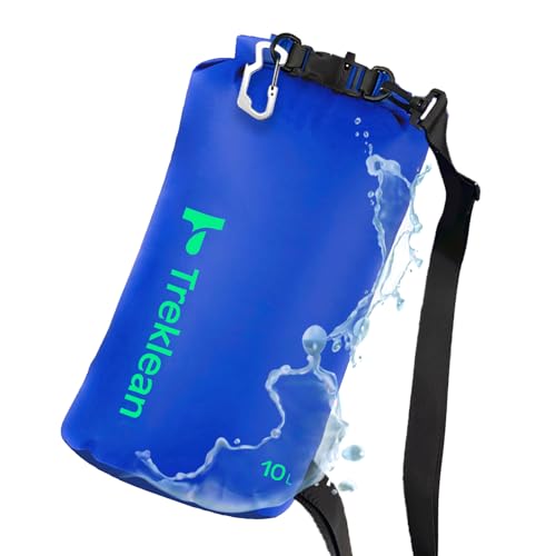 Lightweight Dry Bags Waterproof for Kayaking,5L/10L/20L/35L Roll Top Dry Sack Waterproof Bags for Travel Boating Camping Beach (Blue, 10L) - size: 10L