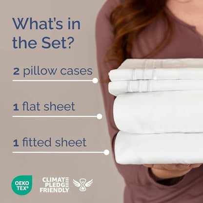 Alaskan King Sheets 108 x 108 – 4 Piece Luxury Alaskan King Sheet Set – Fits 10” to 16” Deep Pocket Alaskan King Fitted Sheet – Extra Large Oversize Fitted Sheet - Perfect for Family Beds - color: 01- White, size: Alaskan King