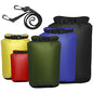 Pimoys 5 Pack Waterproof Dry Sacks, Lightweight Outdoor Dry Bags 20L /12L / 10L/ 6L/ 3.5L Ultimate Dry Bags for Kayaking Camping Rafting Boating - color: Multicolor