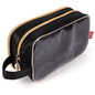 ZIPIT: Travel Makeup Bag - Soft Shell, Large Zipper Cosmetic Case, 3 Compartments, Toiletry Storage Organizer, Clear Window, Brush Slots - color: Multicolor