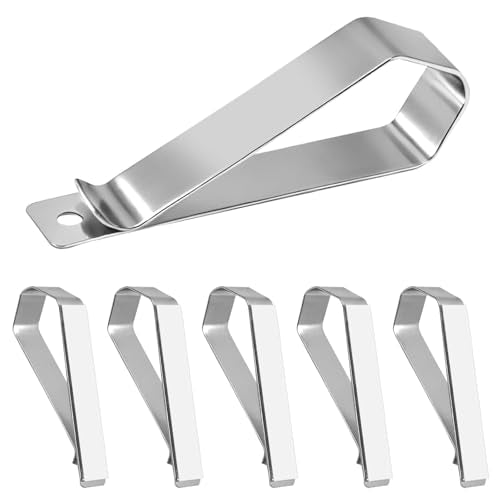 HINGTAI 6Pcs Car Sun Visor Photo Frames, Visor Clips for Cars DIY Sunshade Photo Frame Clip Stainless Steel Material, Not Easy to Damage Strong Hold Accessory for Car, Home & Office - color: 6Pcs-Silver