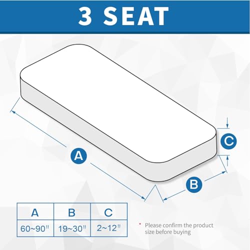 ZNSAYOTX Stretch Cushion Covers Sofa Cushion Couch Seat Covers Slipcovers Soft Replacement Unique Pattern Furniture Protector with Elastic Bottom (Rose, 1 Pc 3-Seat Cushion Cover) - color: Rose, size: 1 Cushion Sofa