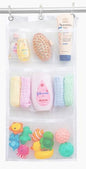 Handy Laundry Shower Curtain Bathroom Organizer -9 Pockets- Perfect for Organizing Home Bath, Your Toiletries and kid's Toys in Nine Durable Deep Mesh Pockets. Hang on Existing Shower Curtain Rings. - color: Hanging White