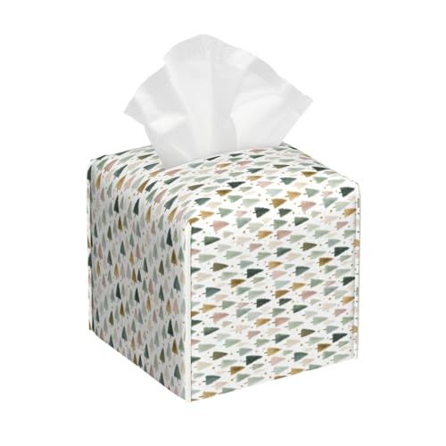Forest Trees Tissue Box Cover Square Tissues Boxes Decorative Facial Paper Organizer for Friends, Home Nightstands Bathroom Table Decor - color: Color_14