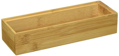 Lipper International 8181S Bamboo Wood Stacking Drawer Organizer Box, 3" x 9", Set of 2 - size: 3" x 9" (Set of 2)